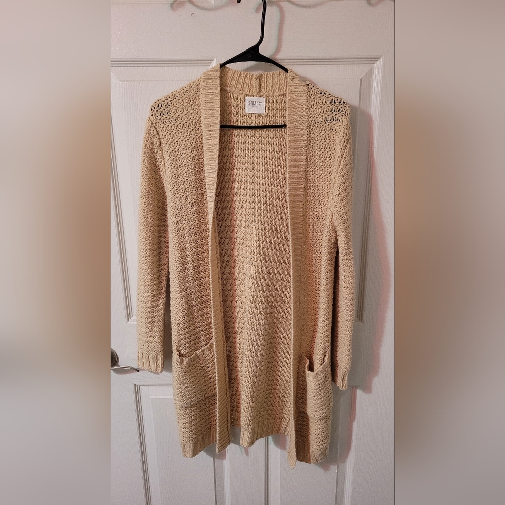 Waffle cardigan
